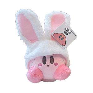 10cm White Rabbit Ears Kirby Plush Keychain