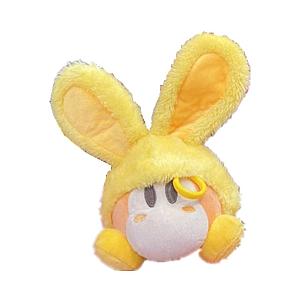 10cm Golden Rabbit Ears Kirby Plush Keychain