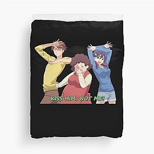 Graphic Design Kiss Him Not Me Manga Main Characters Duvet Cover