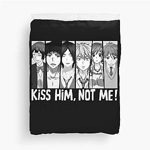 Black And White Kiss Him Not Me Manga Duvet Cover