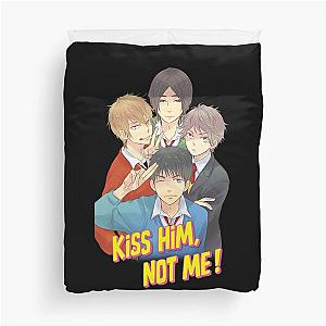 Kiss Him Not Me Anime Male Characters Funny Art Duvet Cover