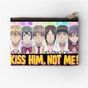 Vintage Love Kiss Him Not Me Anime Characters Zipper Pouch