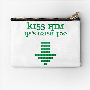 Kiss Him He's Irish Too Zipper Pouch