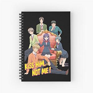 Kiss Him Not Me Anime Main Characters Design Spiral Notebook