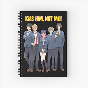 Kiss Him Not Me Funny Romantic Manga Spiral Notebook