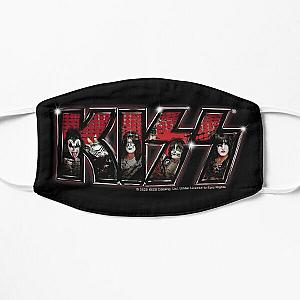KISS   rock music band - Logo Red and Black Flat Mask RB2411