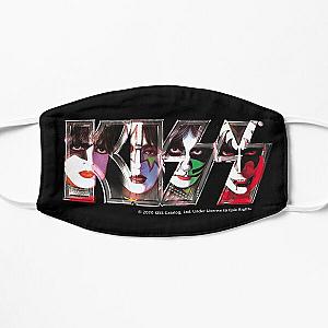 Kiss Band Logo - All Members Faces Flat Mask RB2411