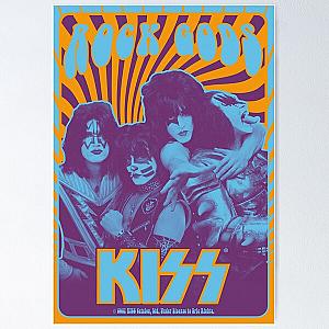 KISS Band - Vintage, Retro, Psychedelic Poster RB2411