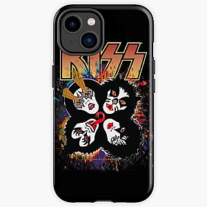 KISS   the Band - Rock and Roll Over Splash Logo iPhone Tough Case RB2411