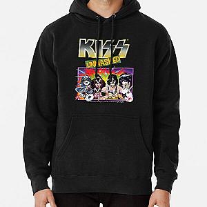 KISS Unmasked Real Face Hard Rock Metal Pullover Hoodie RB2411