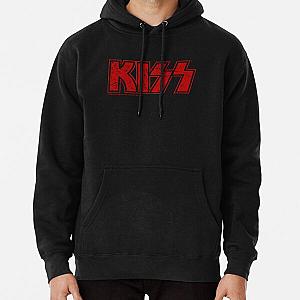 Kiss the Band logo red Pullover Hoodie RB2411