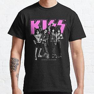 KISS   The Band - Pink, Black and White Version Classic T-Shirt RB2411