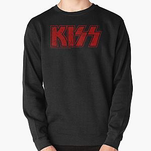 Kiss the Band logo red Pullover Sweatshirt RB2411