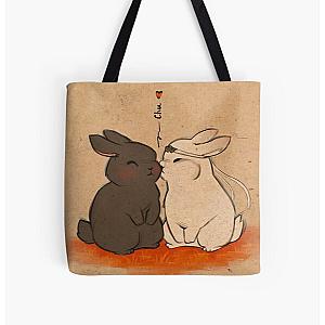 Wangxian bunnies kiss All Over Print Tote Bag RB2411