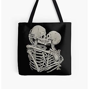 Skeleton Kiss All Over Print Tote Bag RB2411