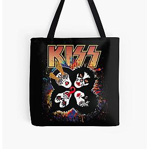 KISS   the Band - Rock and Roll Over Splash Logo All Over Print Tote Bag RB2411