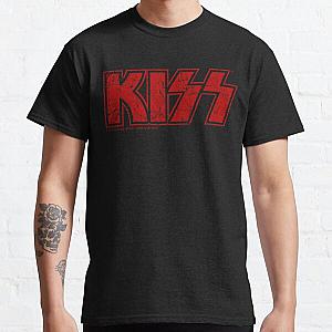 Kiss the Band logo red Classic T-Shirt RB2411