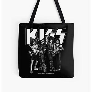 KISS   The Band - Full Black and White All Over Print Tote Bag RB2411