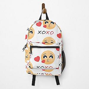 Kiss You Laughing Nerd Face Insolent Emjoi Cheeky Emoji Impudent Emoji Impertinent Emoji presumptuous Emoji Sad emoji Smiley Face confused Apparel Essential Motivation Inspiration Joy Mood Backpack RB2411