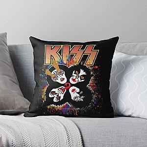 KISS  the Band - Rock and Roll Over Splash Logo Throw Pillow RB2411