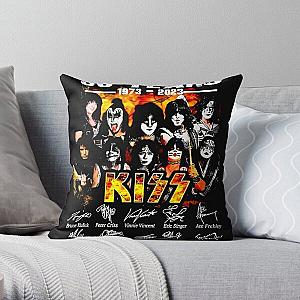 50 Years 1973-2023 Kiss Thank you for the memories Throw Pillow RB2411