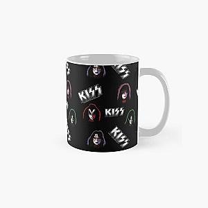 KISS Faces & Logo Pattern Classic Mug RB2411
