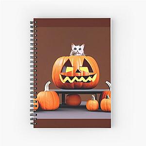 Helloween kittie Spiral Notebook