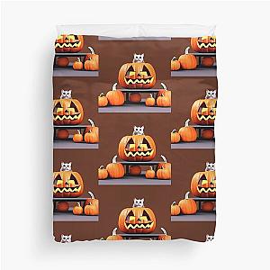 Helloween kittie Duvet Cover