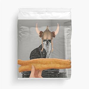 Fried Dough Kittie Duvet Cover