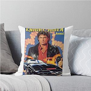 David Hasselhoff with KITT in Knight Rider Throw Pillow