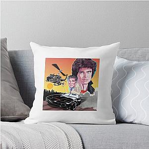 David Hasselhoff in Knight Rider Throw Pillow