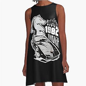 Knight Rider KITT Vintage 1982 Duffle bag A-Line Dress