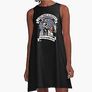 Retro Knight Rider Horse A-Line Dress