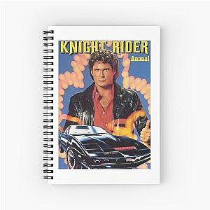 David Hasselhoff with KITT in Knight Rider Spiral Notebook