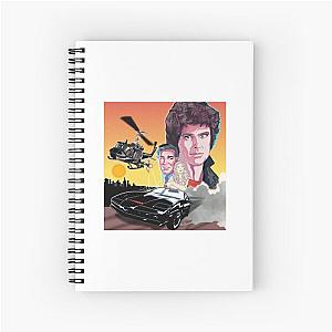 David Hasselhoff as Michael Knight Knight Rider Spiral Notebook