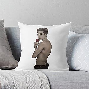 KNJ | back &amp; rose Throw Pillow RB1509