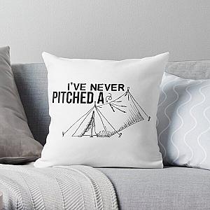 KNJ: I've Never Pitched A Tent Throw Pillow RB1509