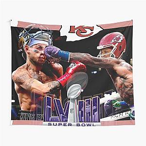 Superbowl LVIII Kansas City Chiefs by Knockout Tapestry