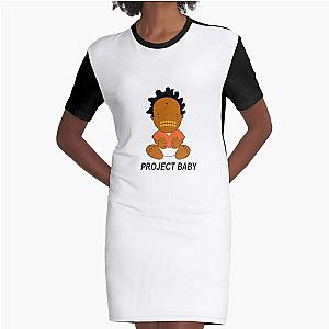 Kodak Black Project Baby Graphic T-Shirt Dress