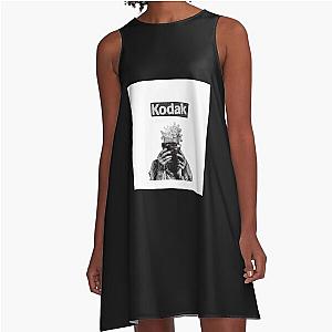 Kodak Black Rapper Inspired Design Chiffon Top A-Line Dress