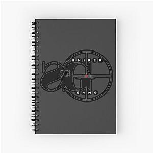 Snipergang Logo Kodak Black Spiral Notebook