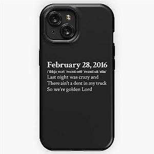 Koe Wetzel Aesthetic Country Quote Lyrics Black iPhone Tough Case