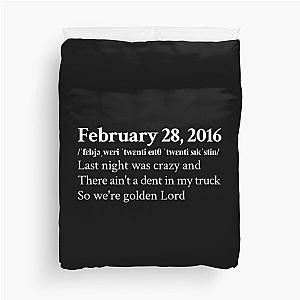 Koe Wetzel Aesthetic Country Quote Lyrics Black Duvet Cover