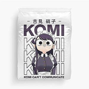 Attractive Alluring Teenager Beautiful Komi San Cant Communicate Vintage Duvet Cover