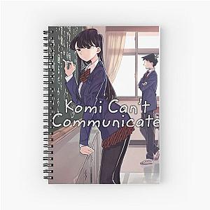 graphic from komi cant communicate Spiral Notebook