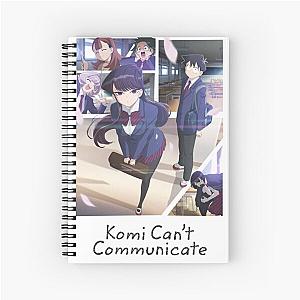 graphic from komi cant communicate Spiral Notebook