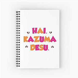 Kazuma Quote - Konosuba Spiral Notebook