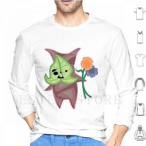 Korok With Flowers Cute Link Korok Seeds Breath Of The Wild Hoodies Long Sleeves