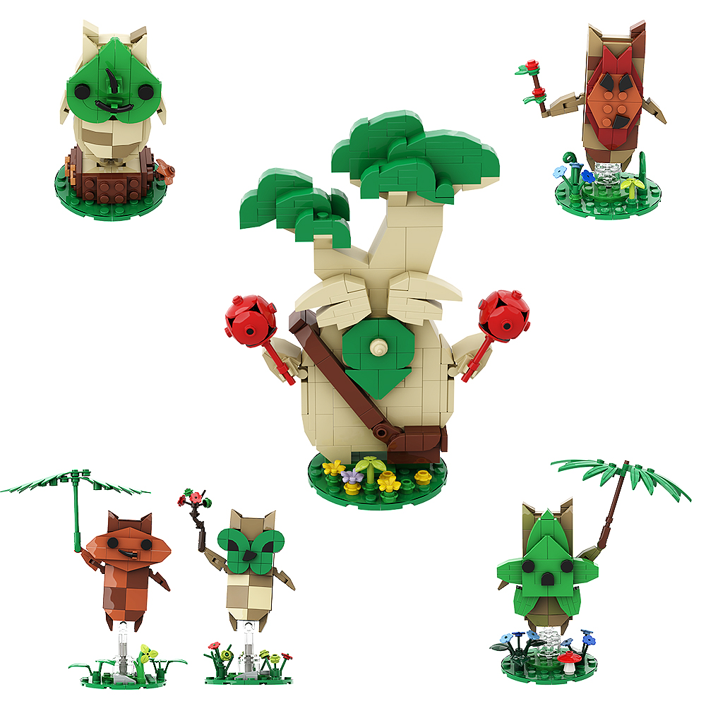 Zelda Korok Yahaha Game Breath Of The Wild Building Blocks | Korok ...