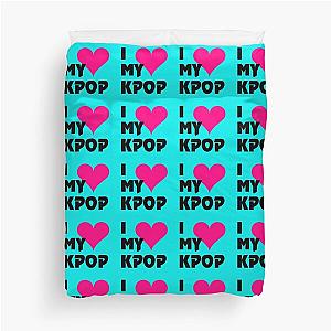 I LOVE MY KPOP - TEAL Duvet Cover